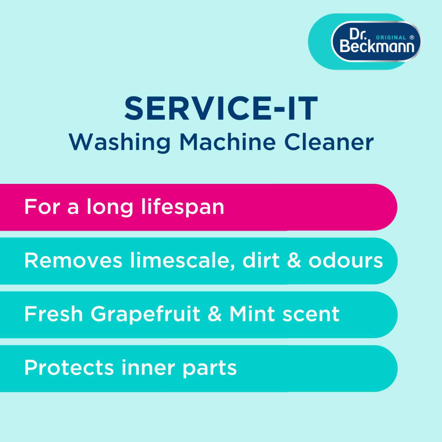 Service-it Washing Machine Cleaner - Grapefruit & Mint - Dr. Beckmann